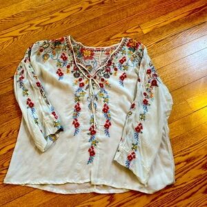 Johnny Was embroidered top